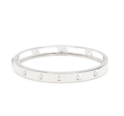 18kt white gold Sirio diamond bangle bracelet